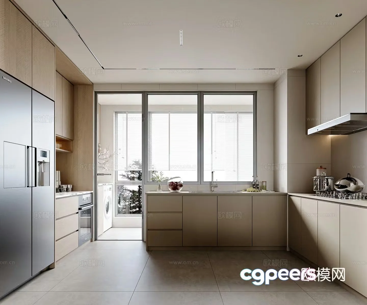 Modern kitchen 3d model
