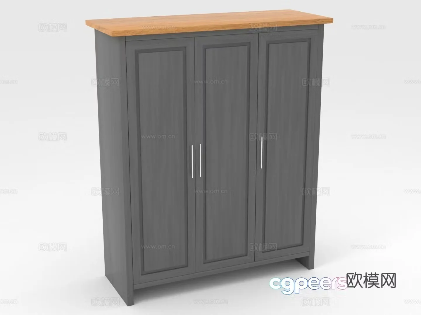 Cabinet Storage Locker Locker Wooden Cabinet 3D Model