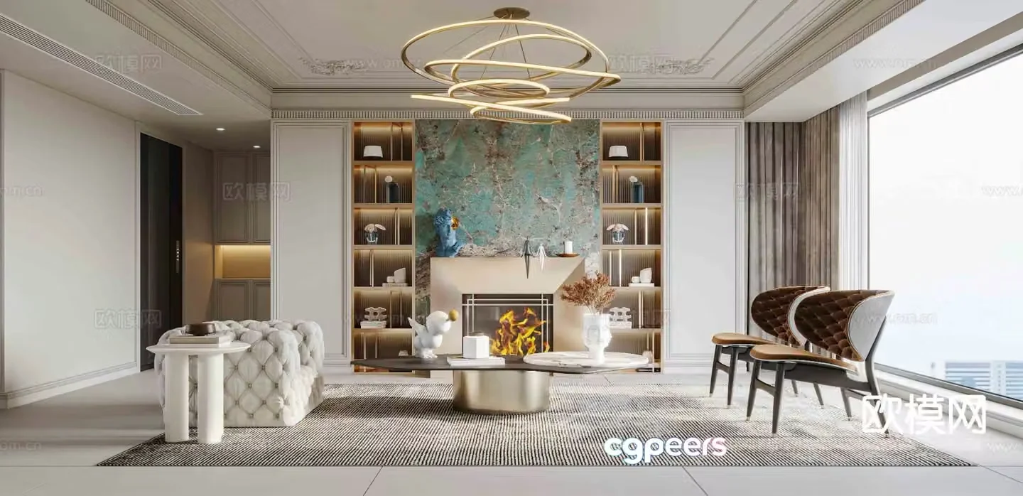 French restaurant 3d model
