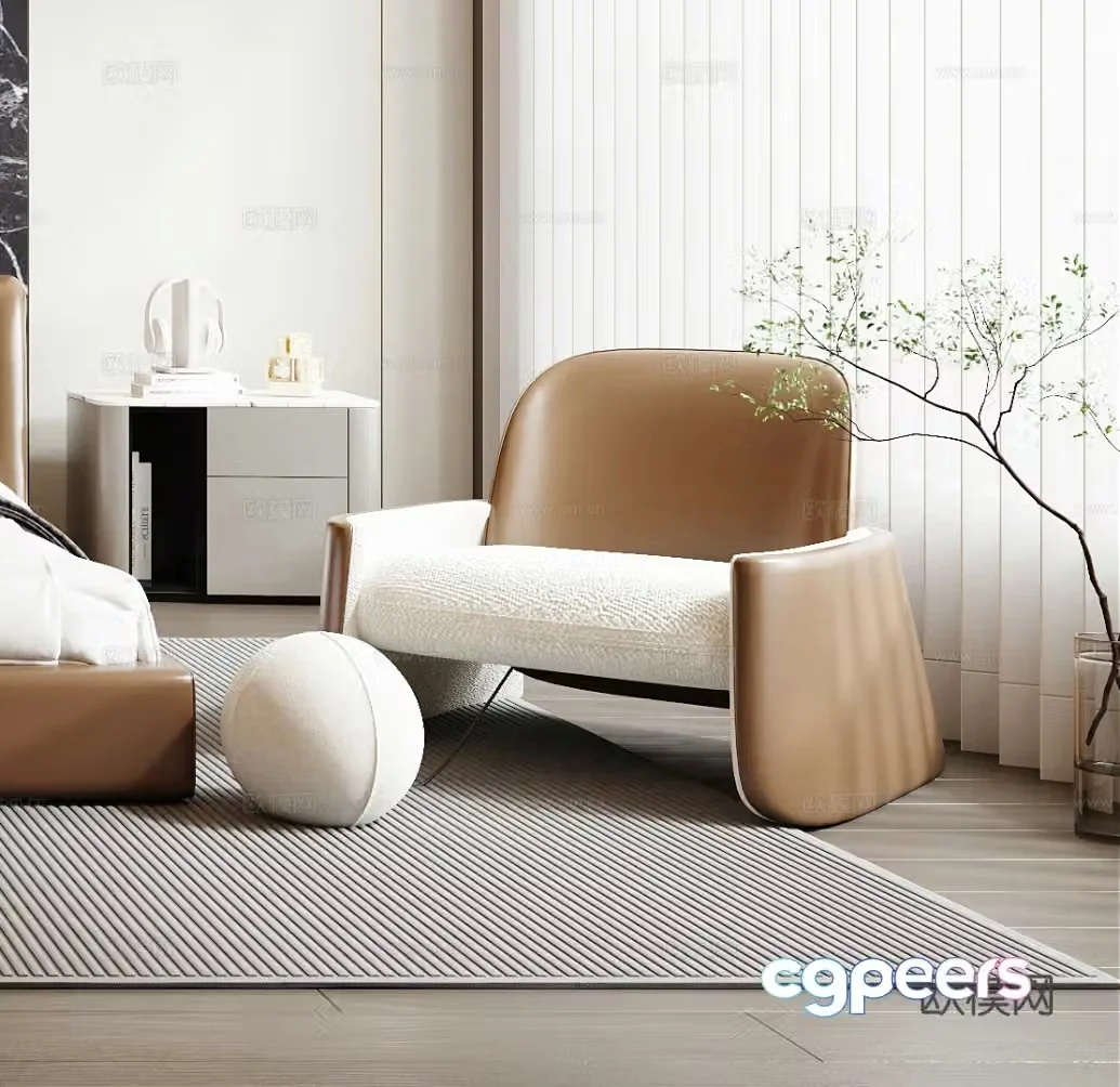 Modern leisure chair 3d model