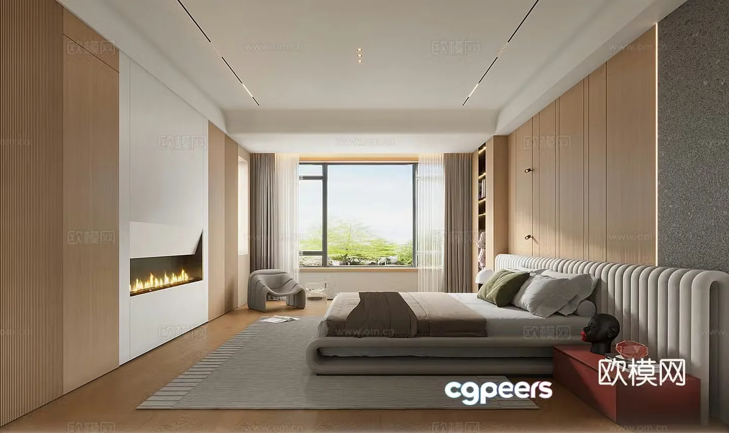 Modern bedroom 3d model