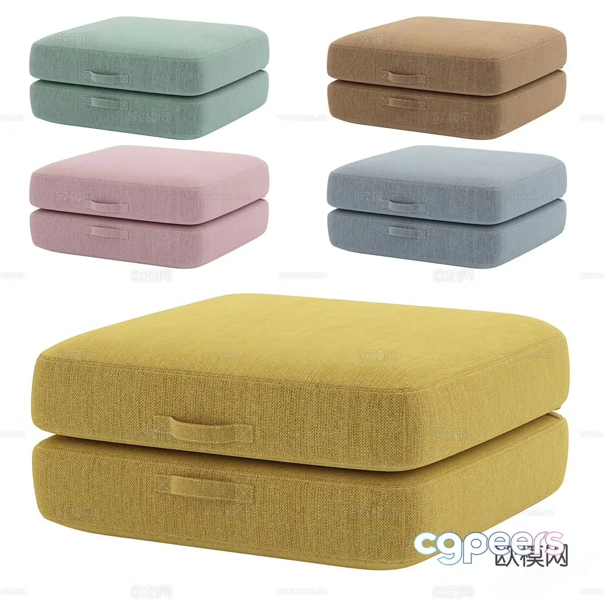 Stool sofa stool 3d model