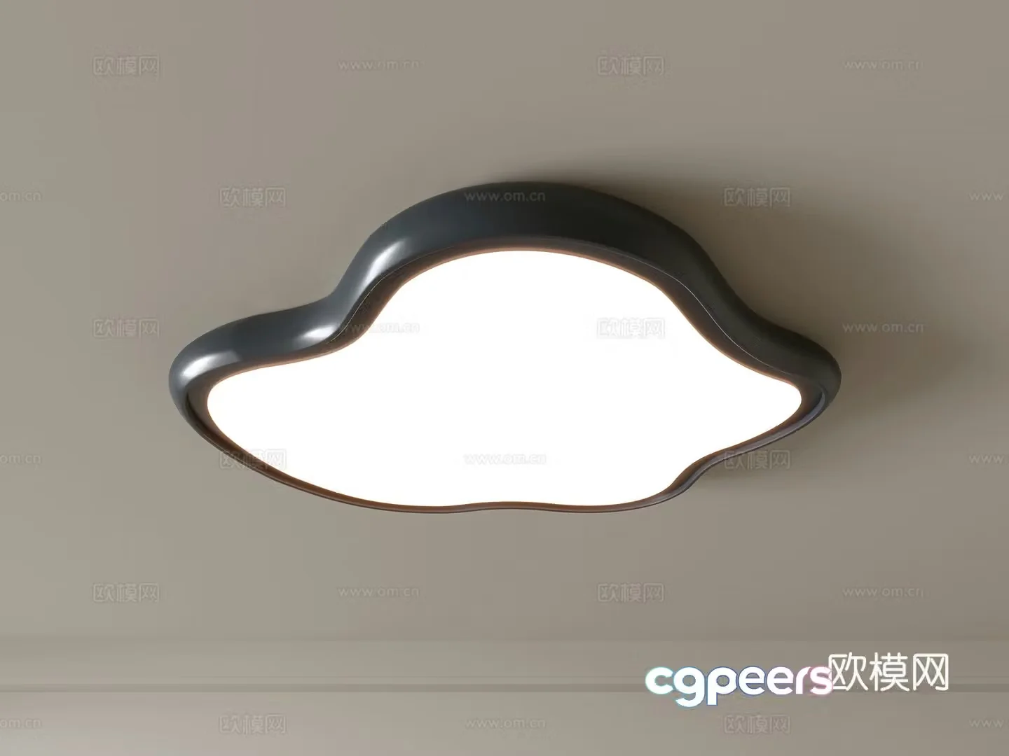 Modern ceiling lamp Geometric ceiling lamp Bedroom lamp Artistic shaped lamp Fashion living room lamp 3D model