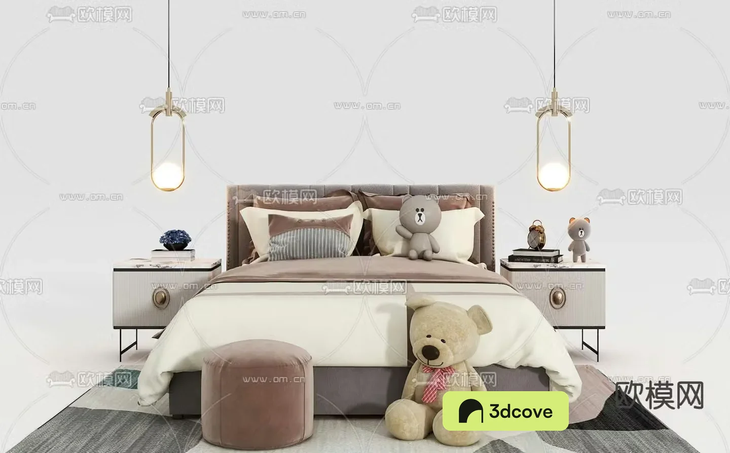 Modern children’s double bed
