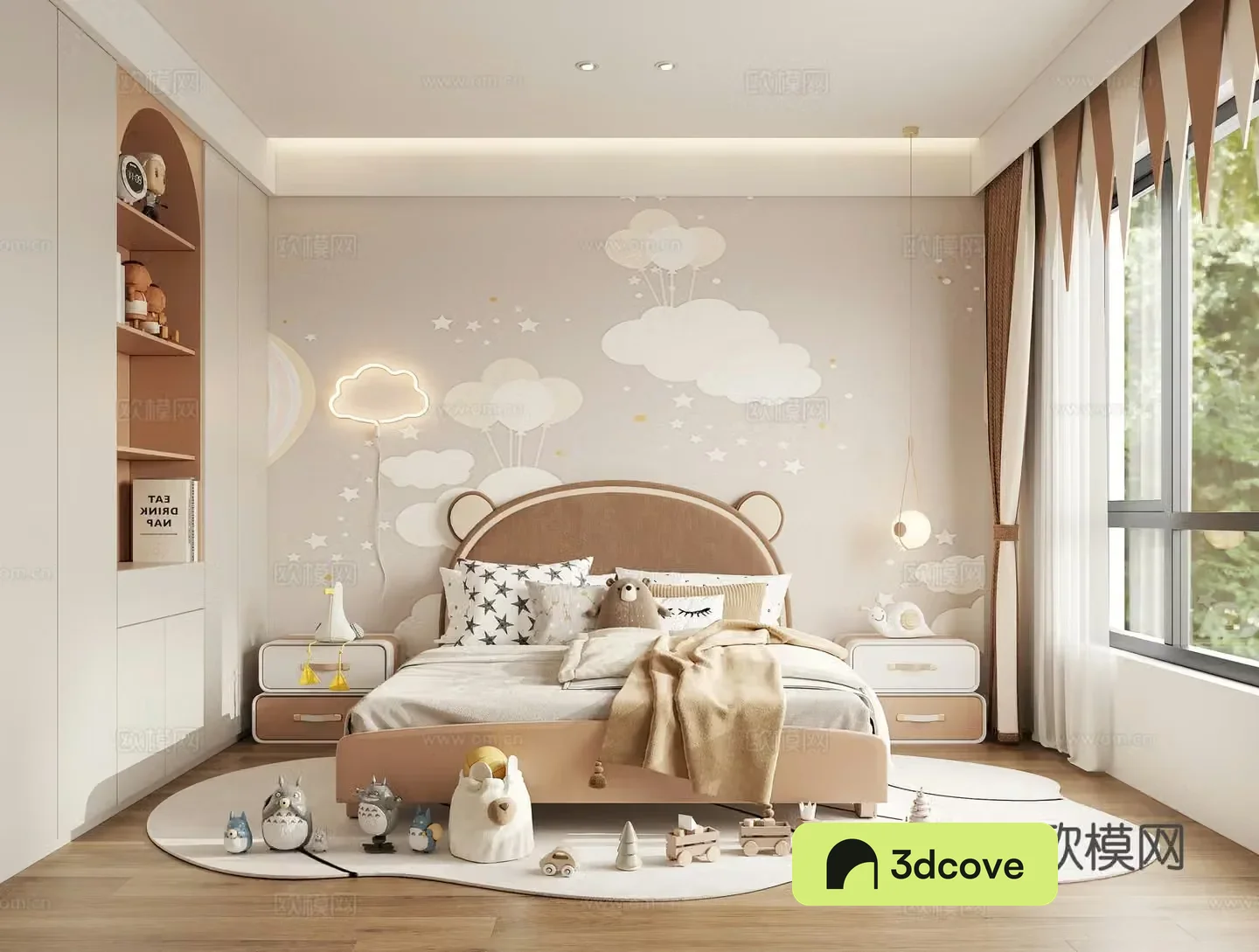 Modern children’s room daughter’s room