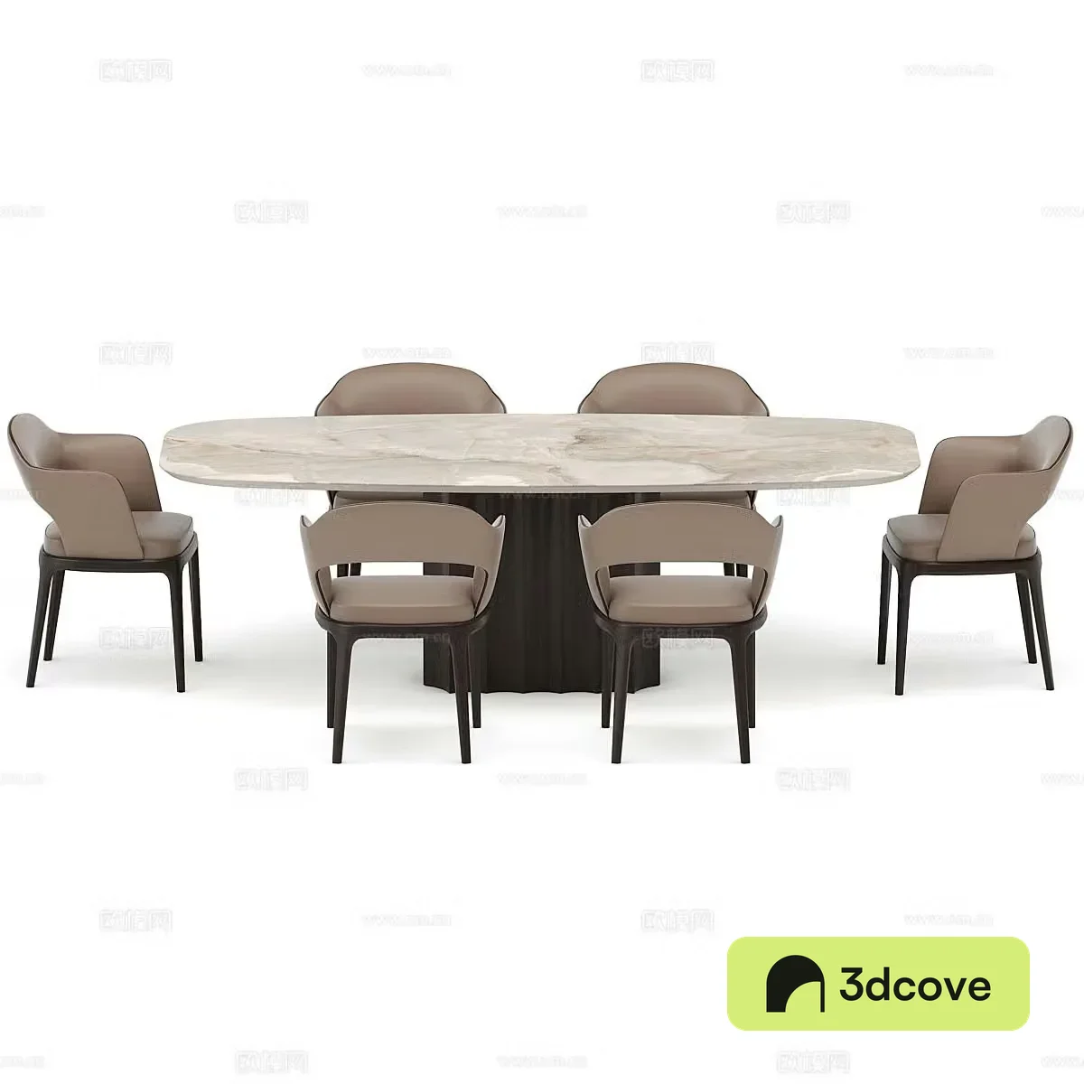 Nordic dining table and chairs marble dining table