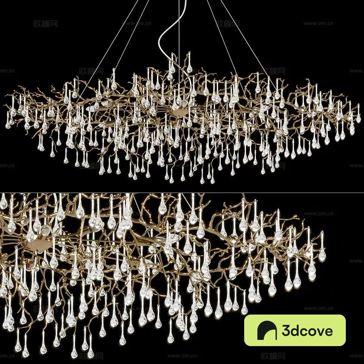New Chinese style light luxury decorative chandelier