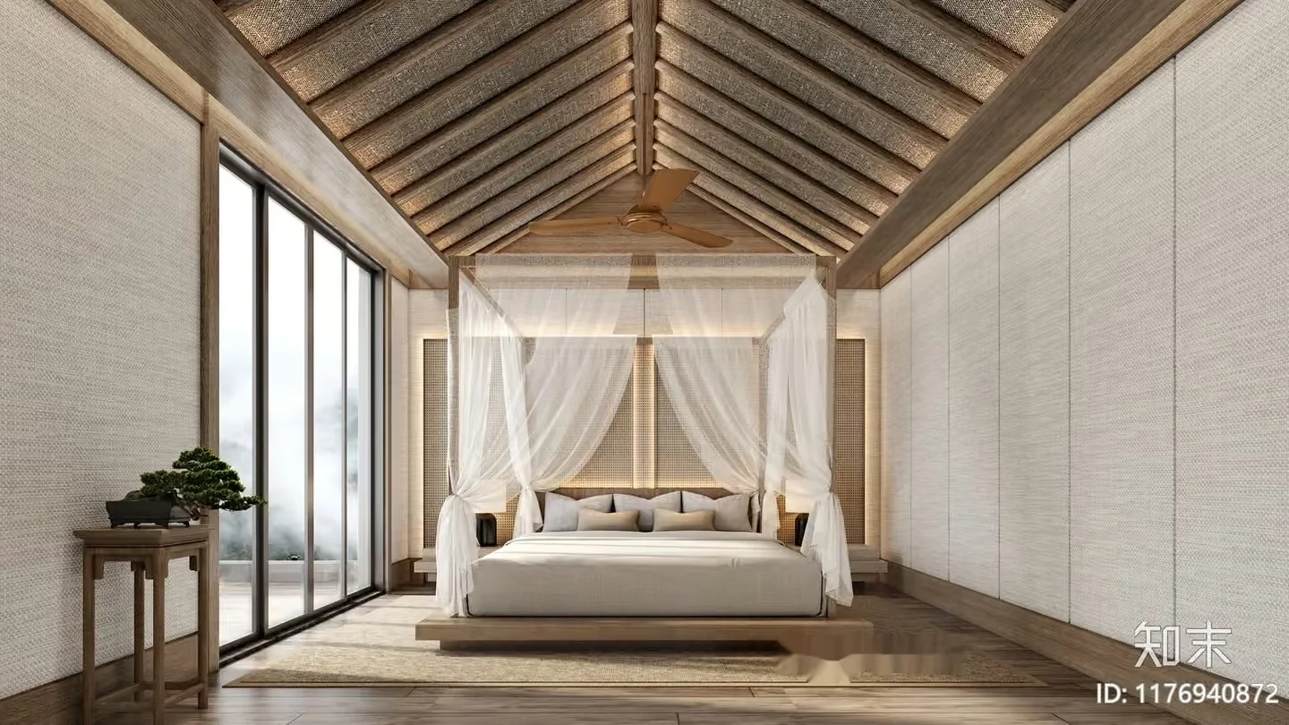 Cozy Bedroom 3D Model – 4342 – VRAY Render