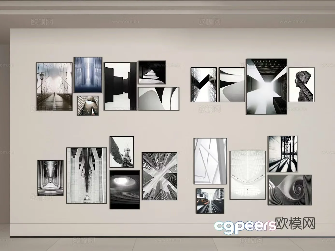 Photo wall 3d model