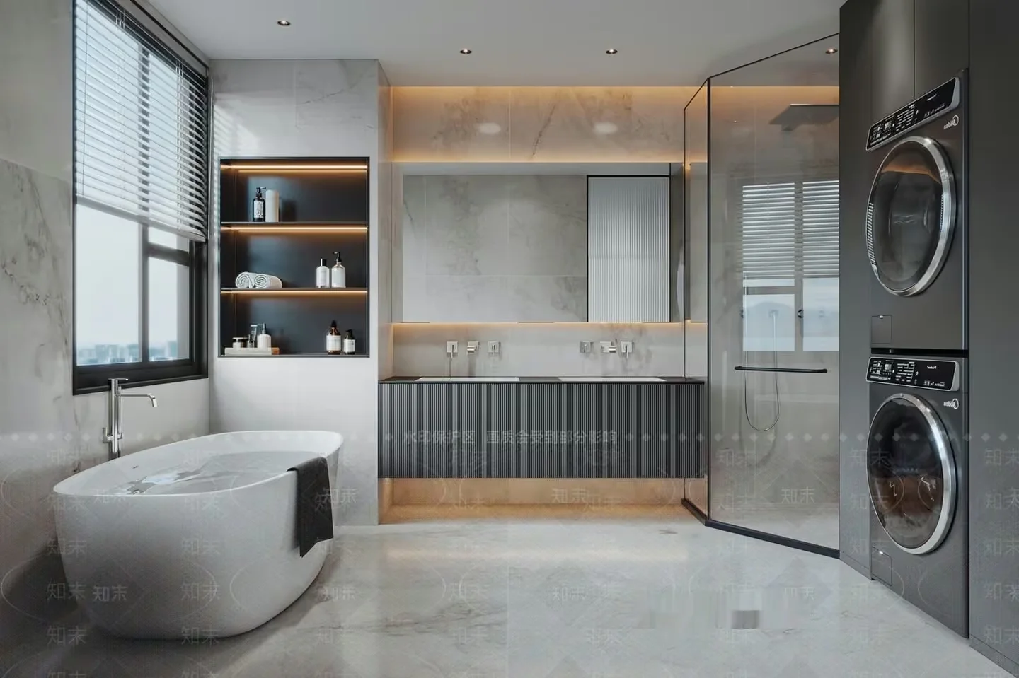 Modern Bathroom Suite 3D Model – 17273 – VRAY Render