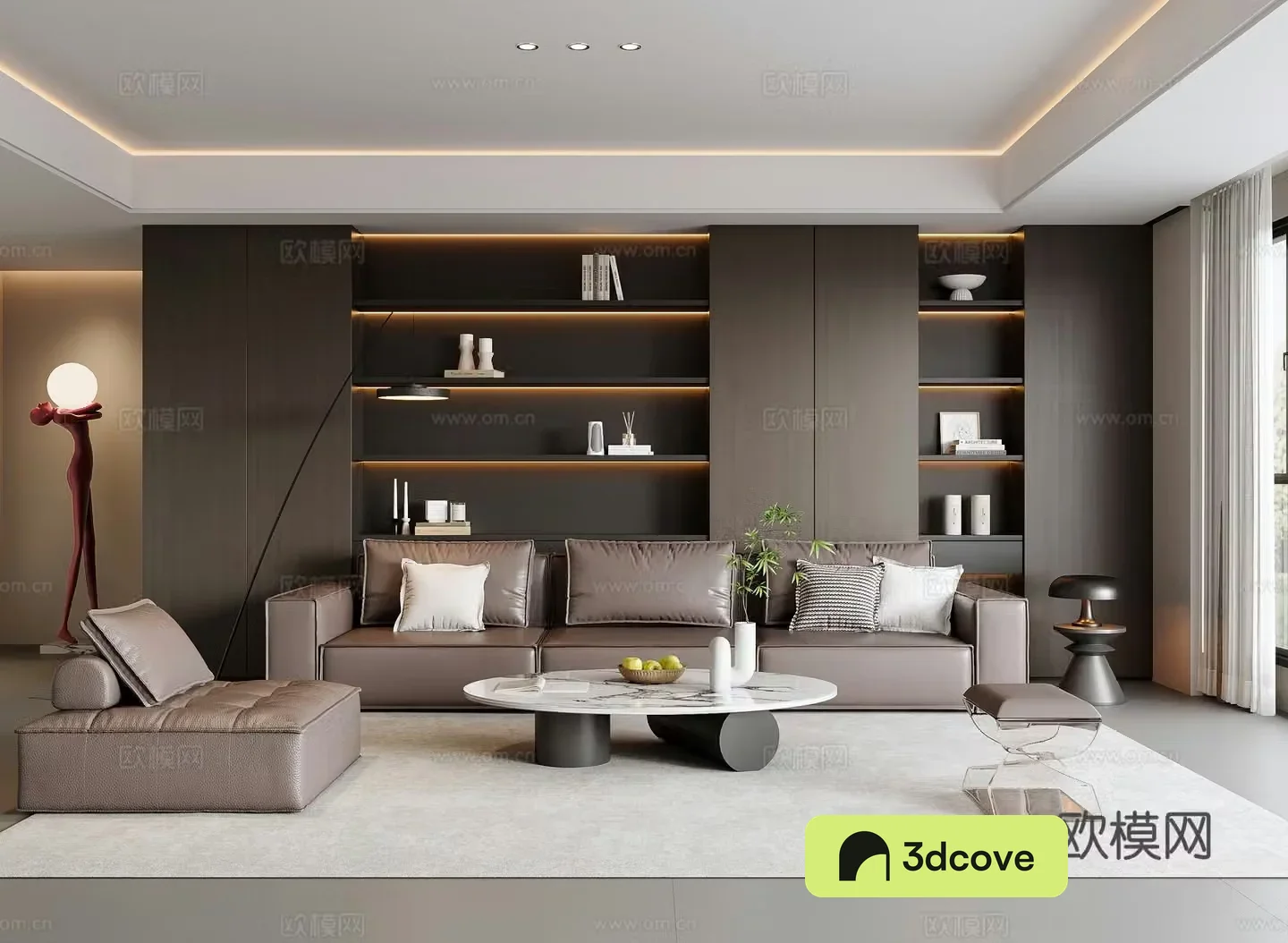 Modern Italian home living room