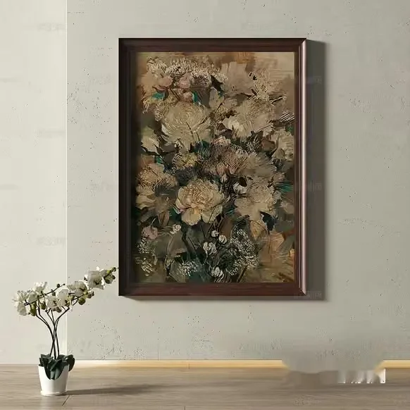 A Framed Painting Of Flowers 3D Model – 16536 – VRAY Render