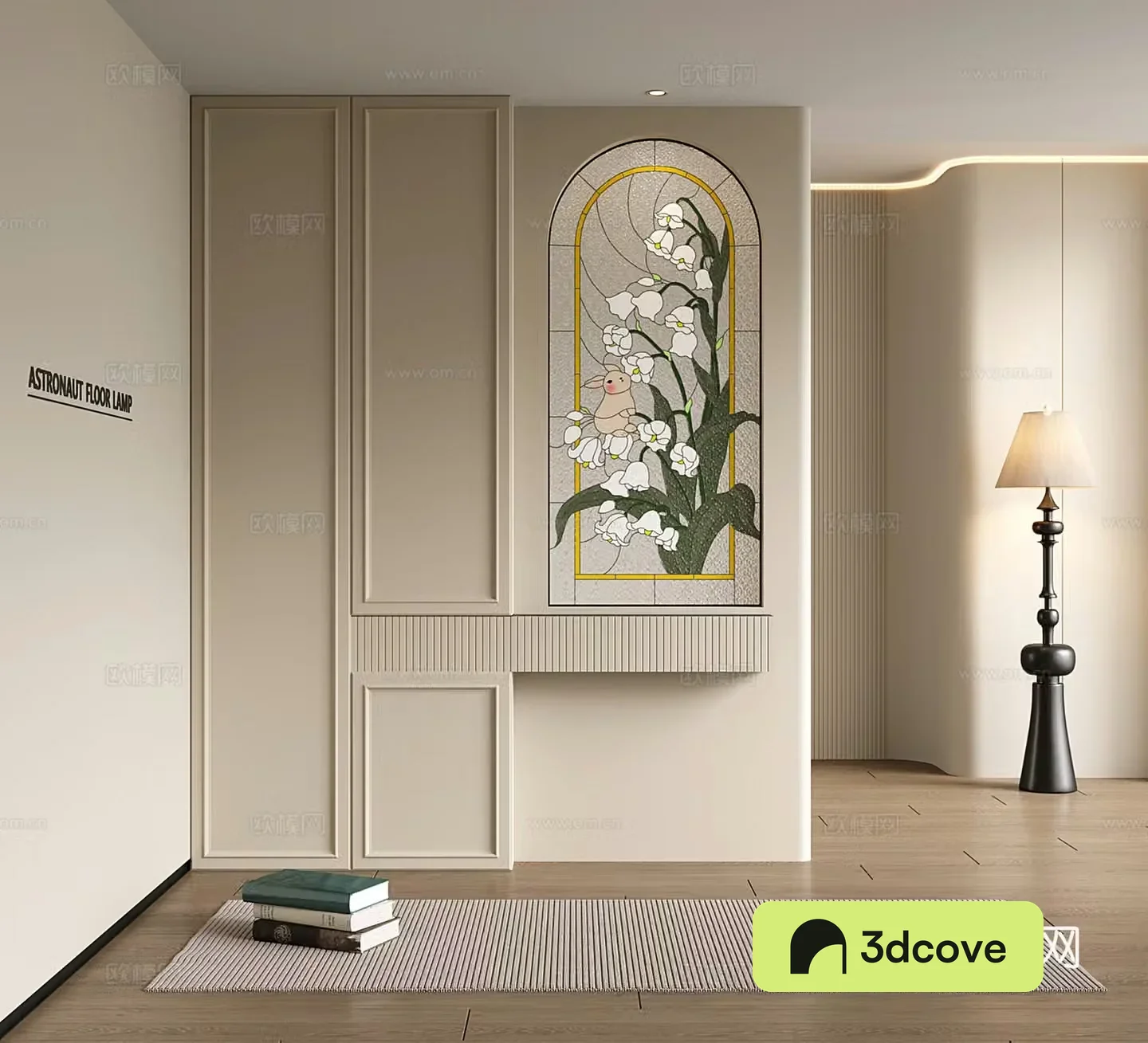 French entrance partition decorative partition cabinet retro tiffany stained glass partition cabinet