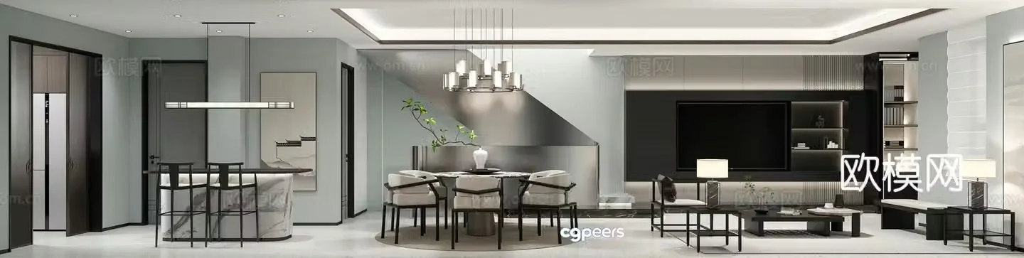 New Chinese restaurant 3D model