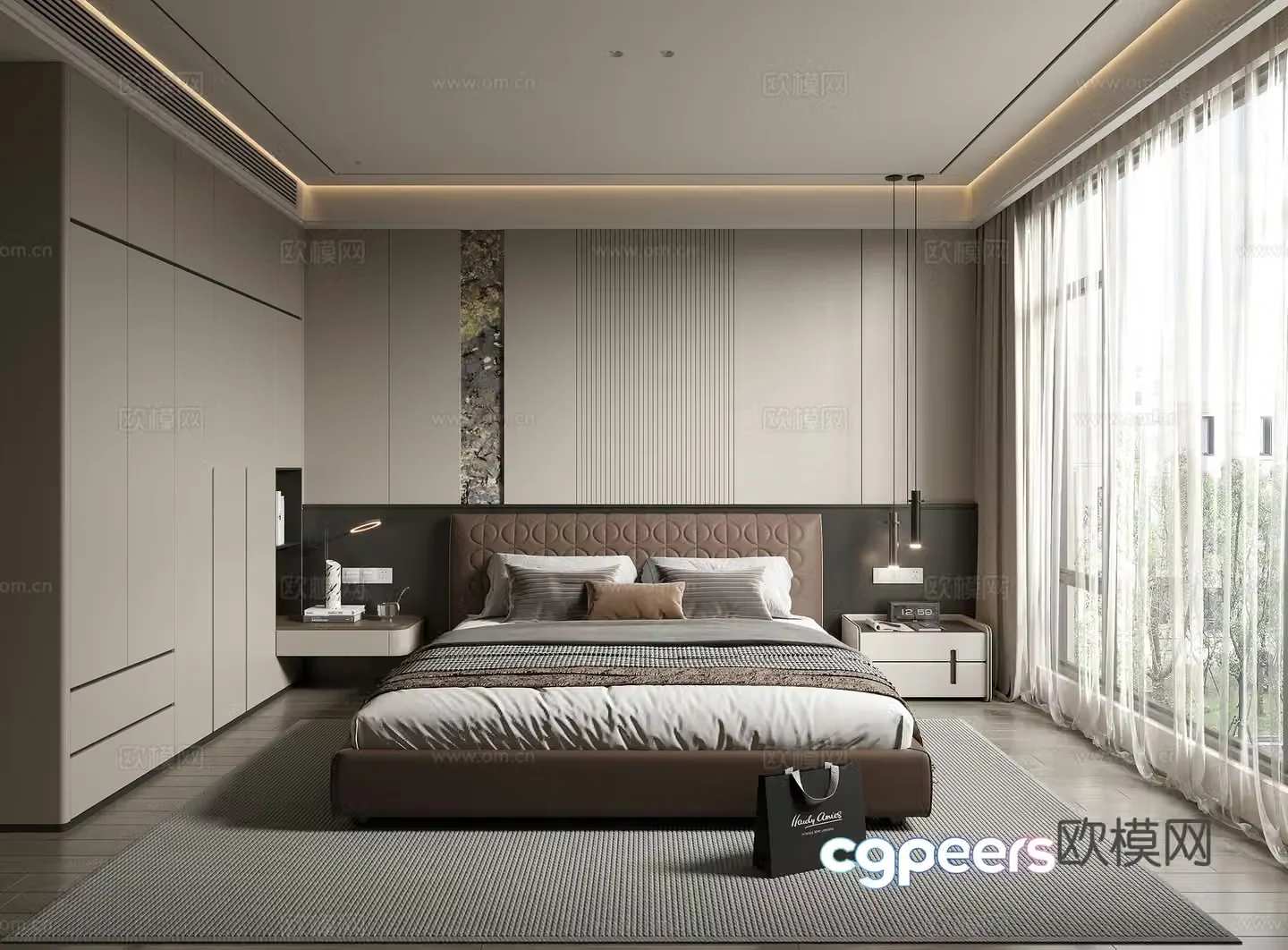 Modern bedroom 3d model