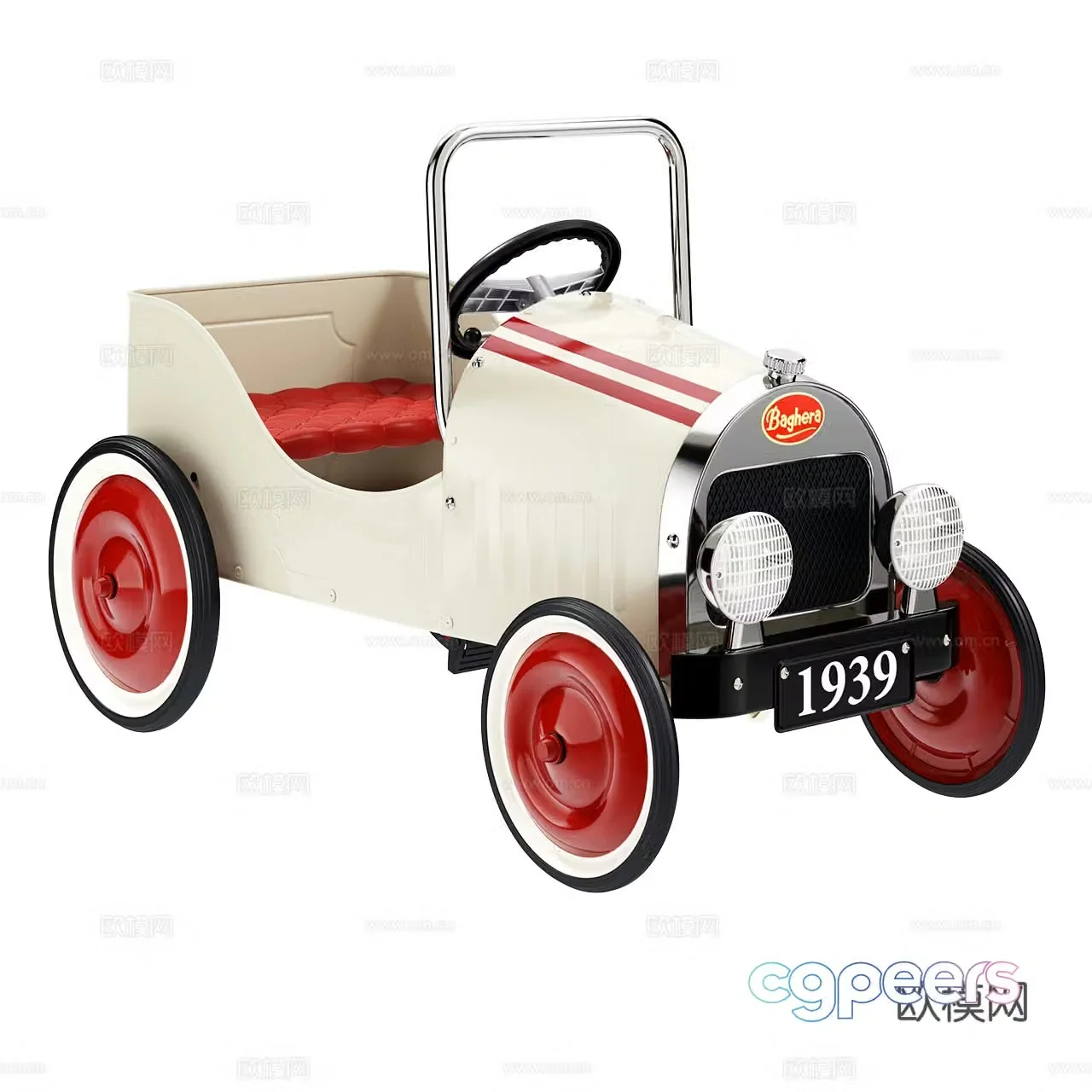 Baghera Classic Toy Car Toys Toys Retro Toys Children’s Toys 3D Model