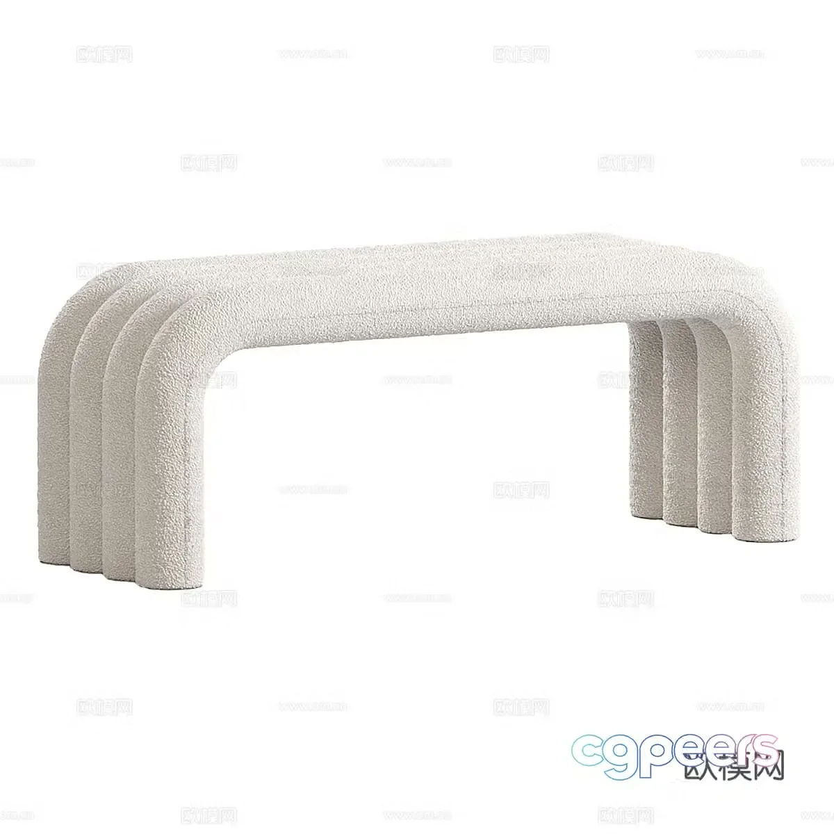Modern simple stool stool simple stool sofa stool long stool 3d model