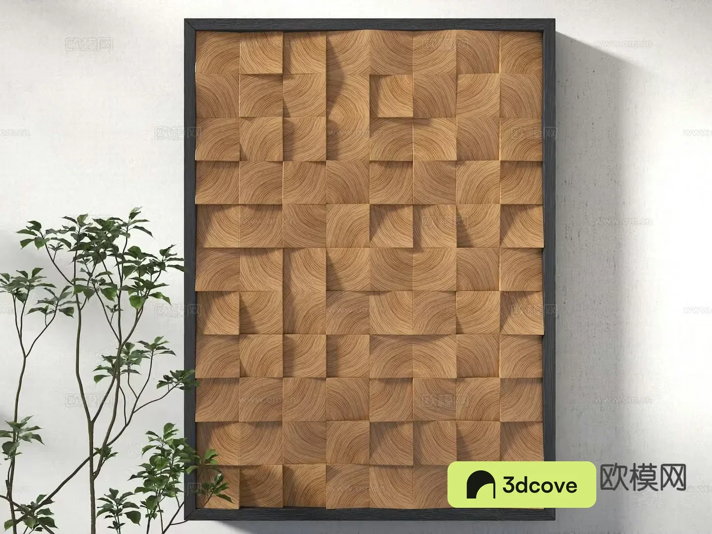 Wabi-sabi three-dimensional painting decorative painting