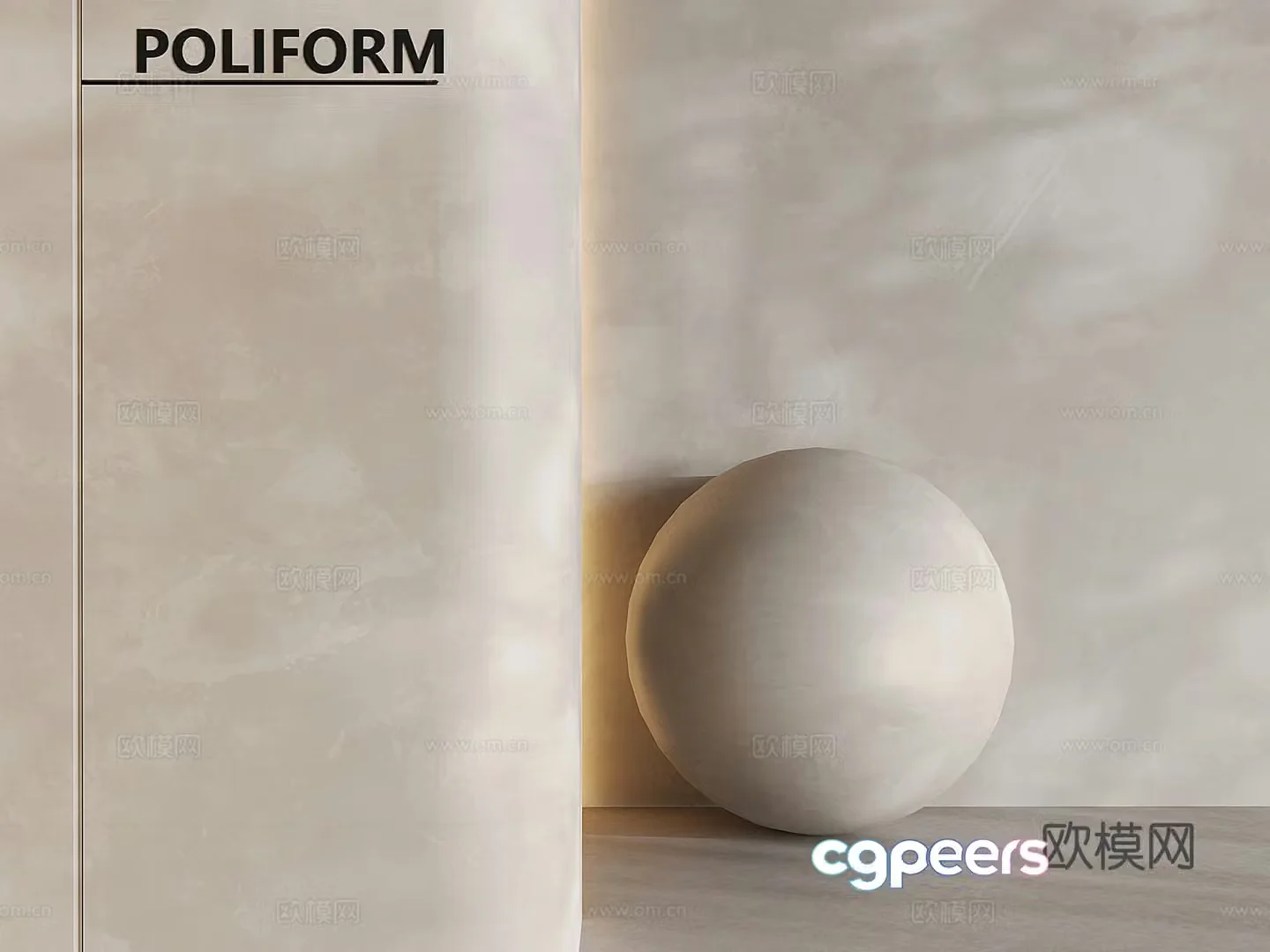 Micro-cement wall cement wall gypsum texture art wall paint artistic paint real stone paint modeling wall back 3D model