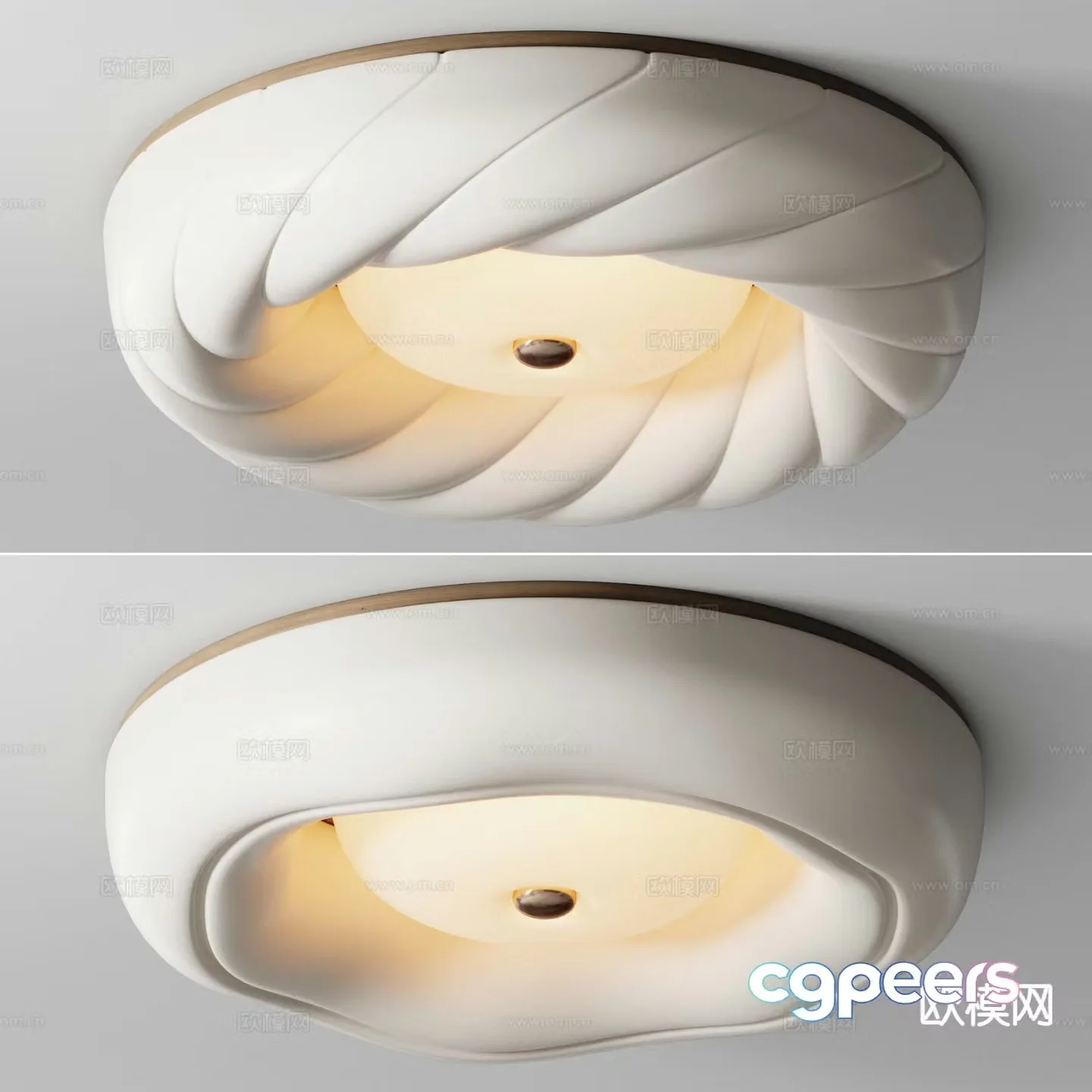 Cream style ceiling lamp living room ceiling lamp 3d model