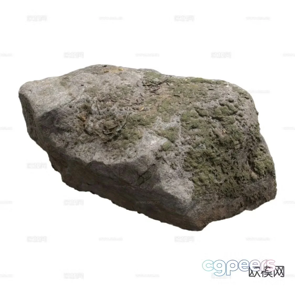modern rock granite 3d model