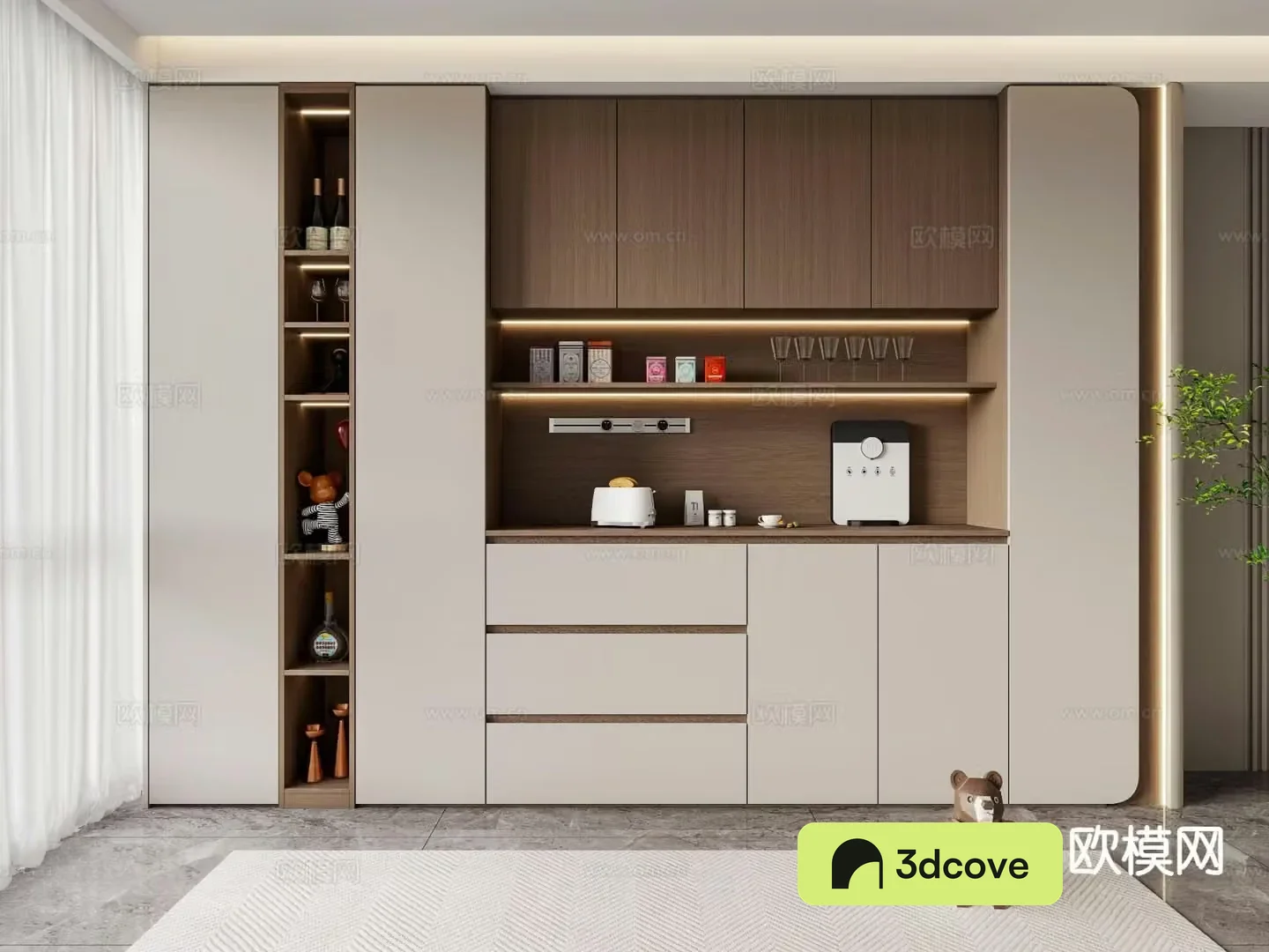 Italian wine cabinet sideboard