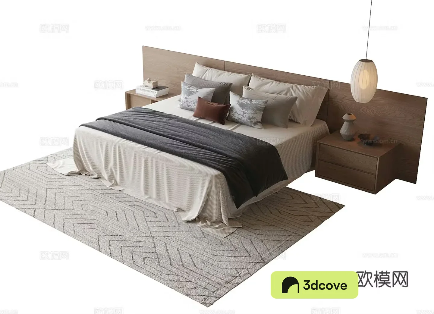 Modern double bed