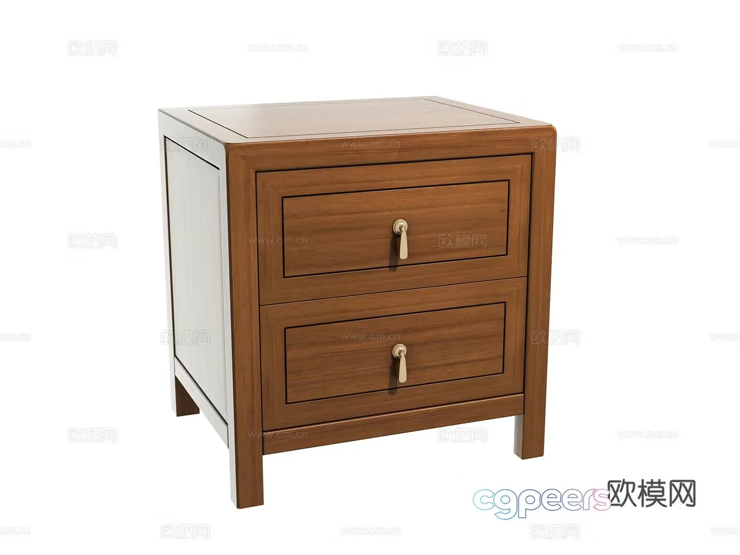 New Chinese style bedside table 3D model