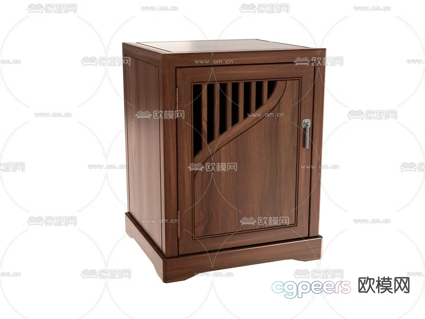 Chinese bedside table 3d model