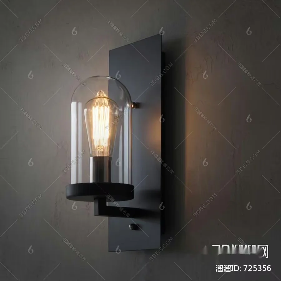 Gold Light Fixture 3D Model – 17791 – VRAY Render