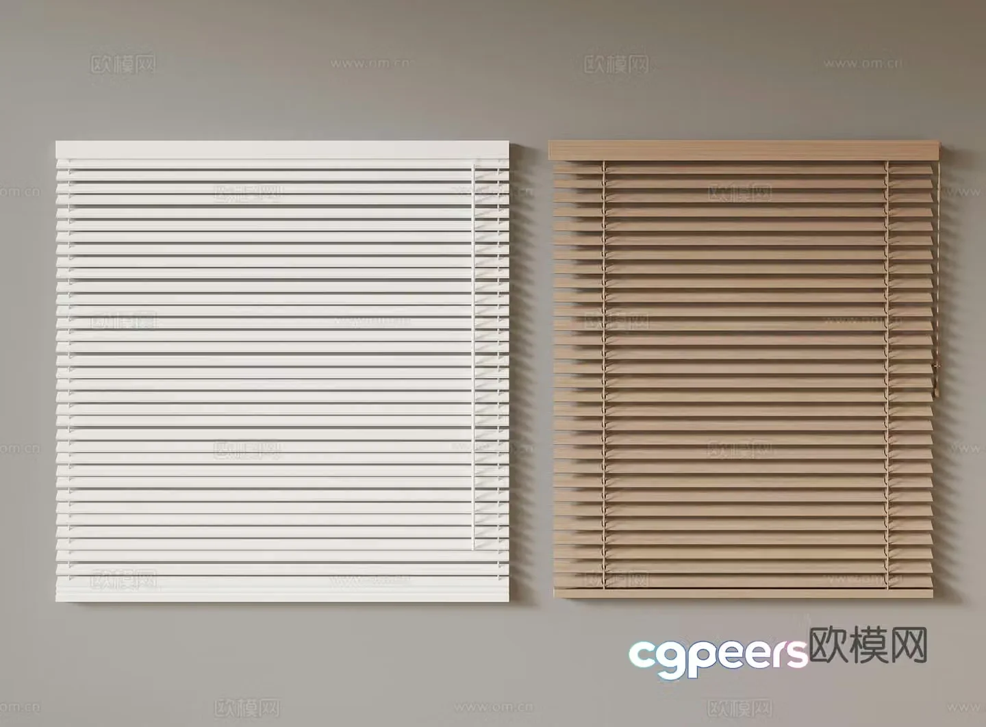 Venetian blinds Modern venetian blinds Roller blinds 3d model