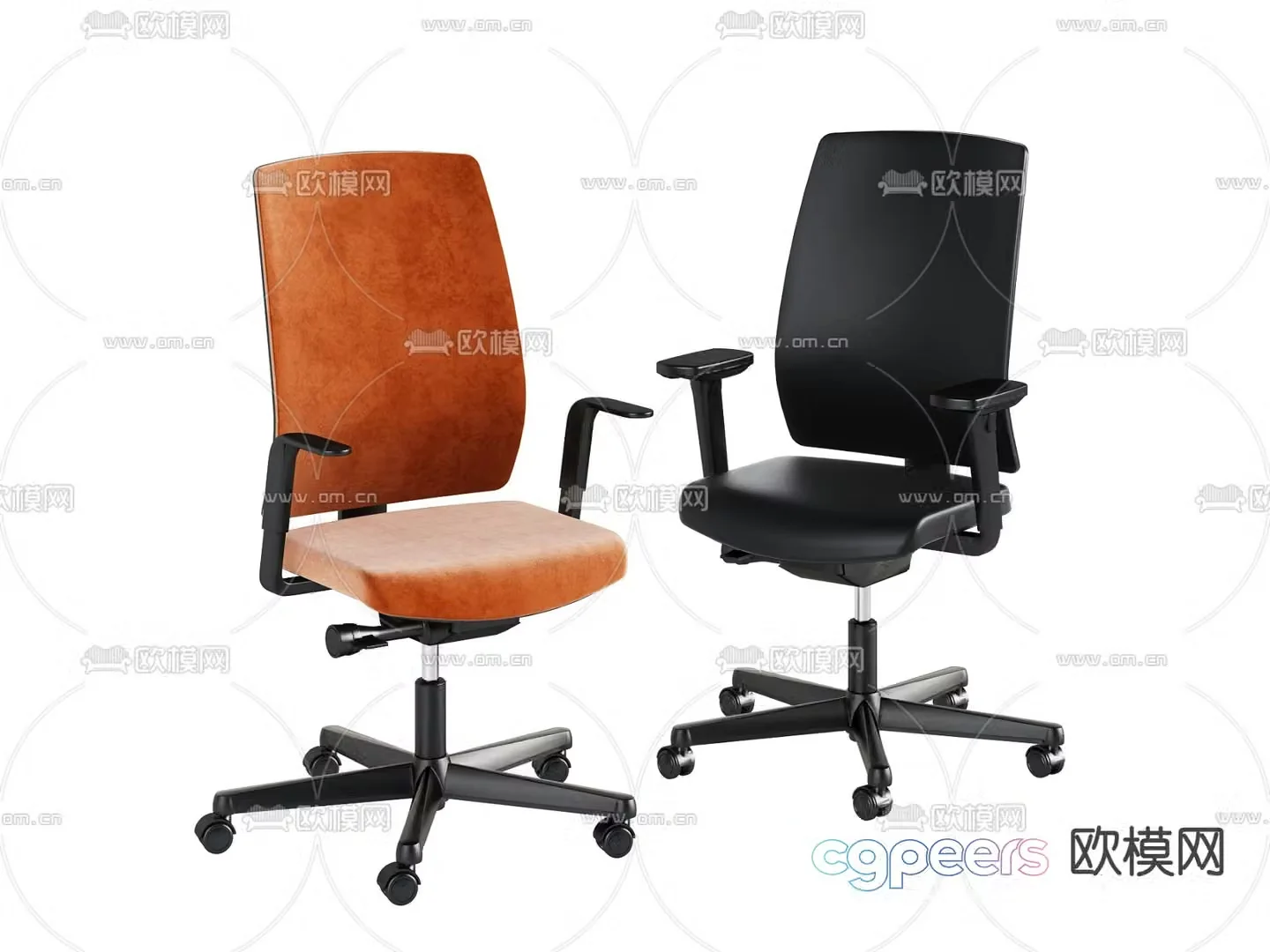 Office chair conference chair staff chair 3d model