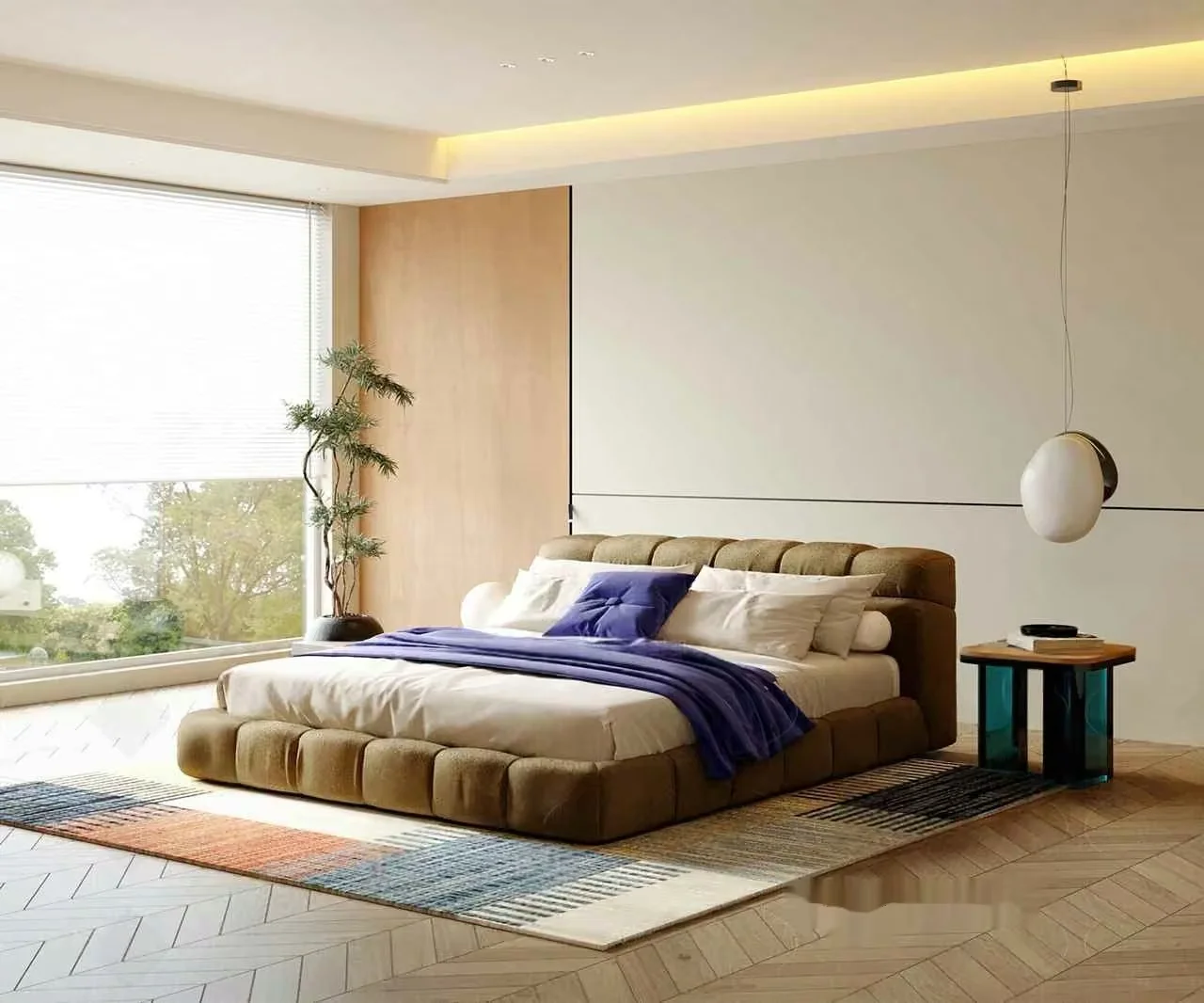 Cozy Modern Bedroom 3D Model – 4697 – VRAY Render
