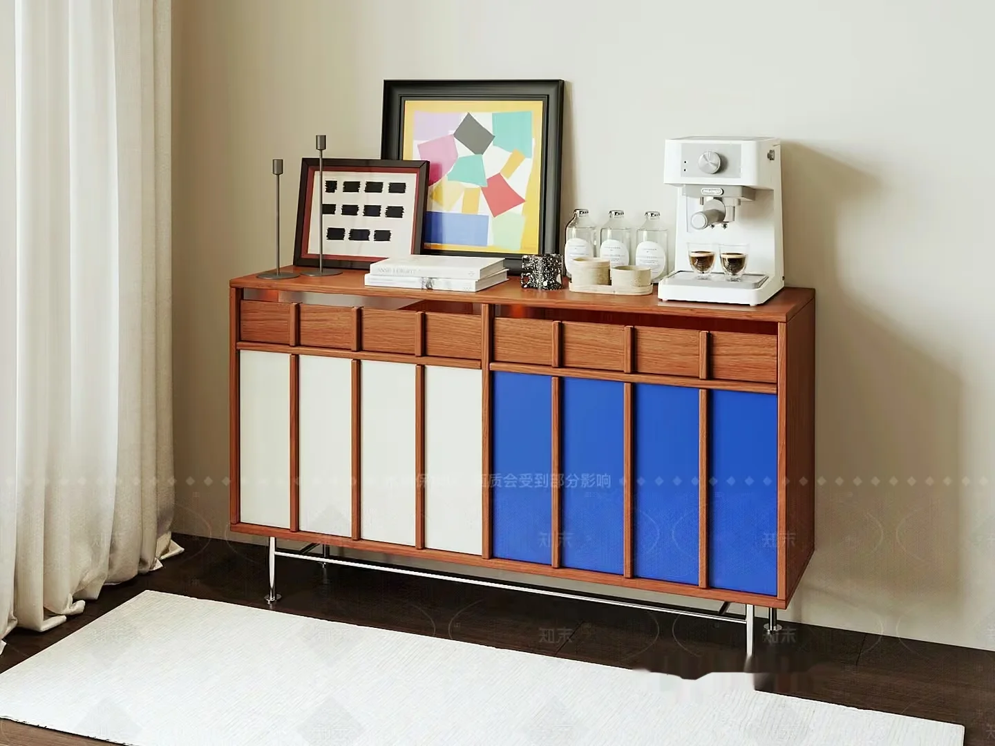 Mid-Century Modern Sideboard 3D Model – 13891 – VRAY Render