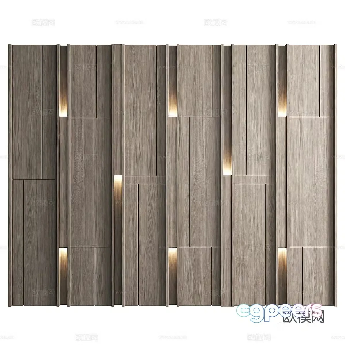 New Chinese style background wall 3D model