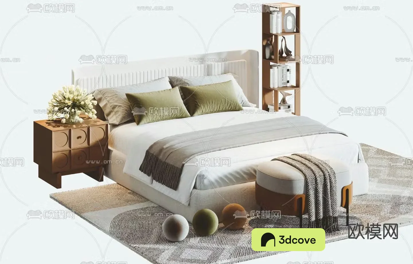 Modern double bed
