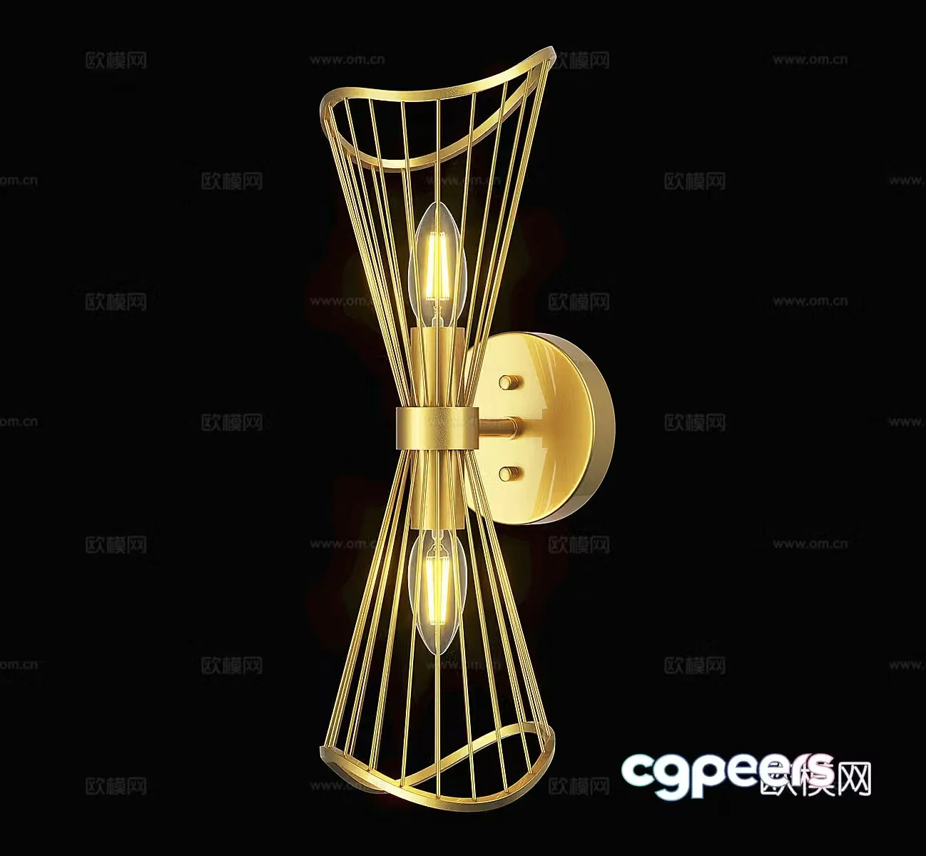 Light luxury wall lamp Bedroom wall lamp Small wall lamp Decorative wall lamp Art wall lamp Metal wall lamp Iron 3d model
