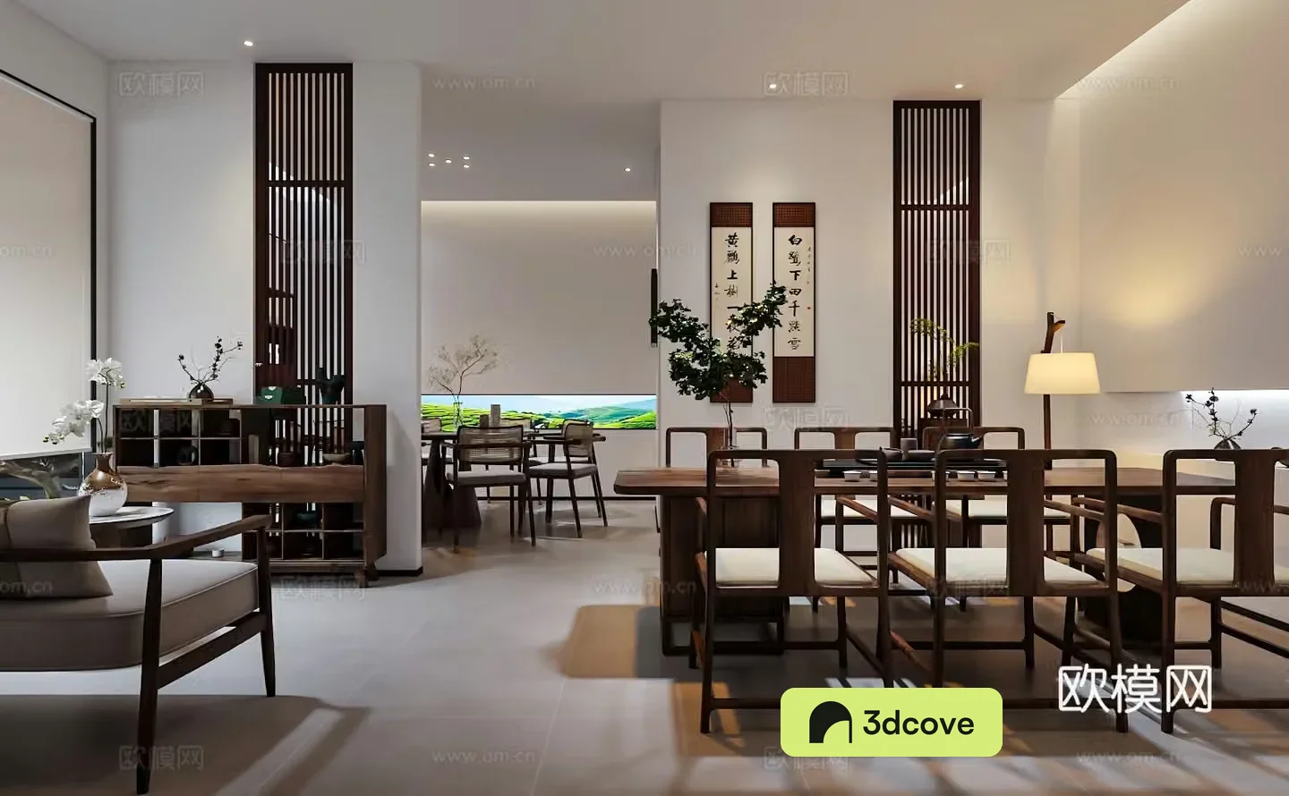 Modern Chinese teahouse tea room tea restaurant private room