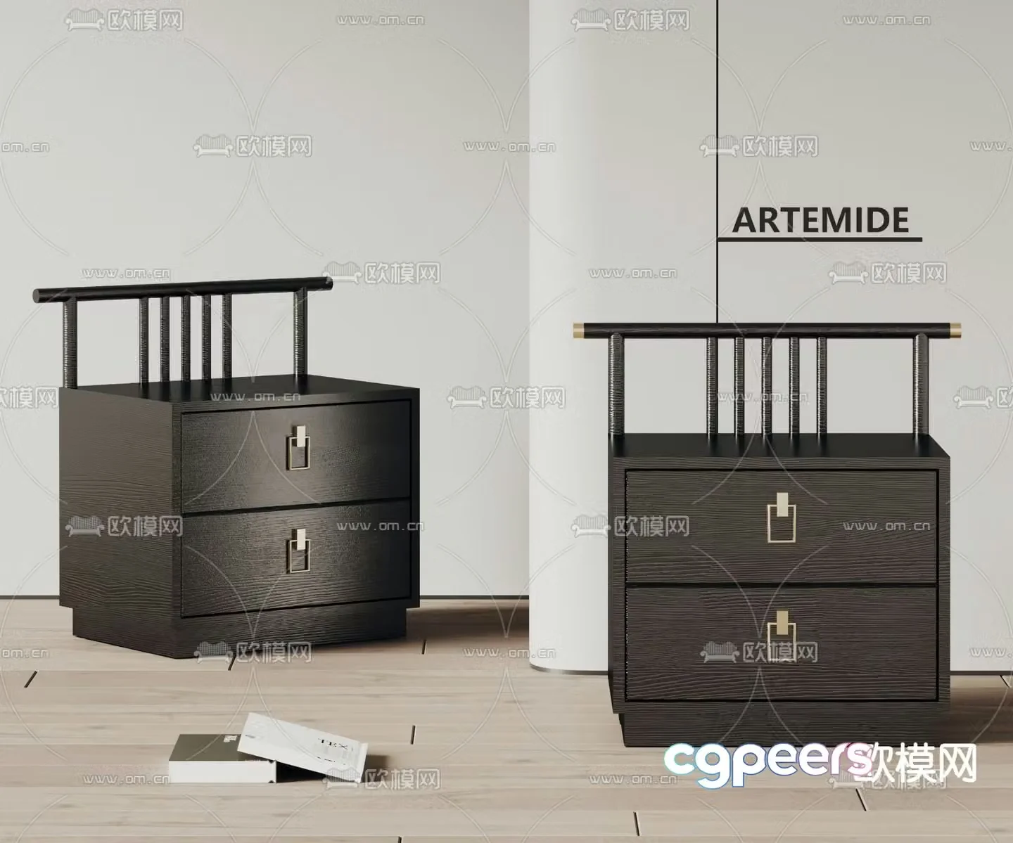 artemide bedside table 3d model