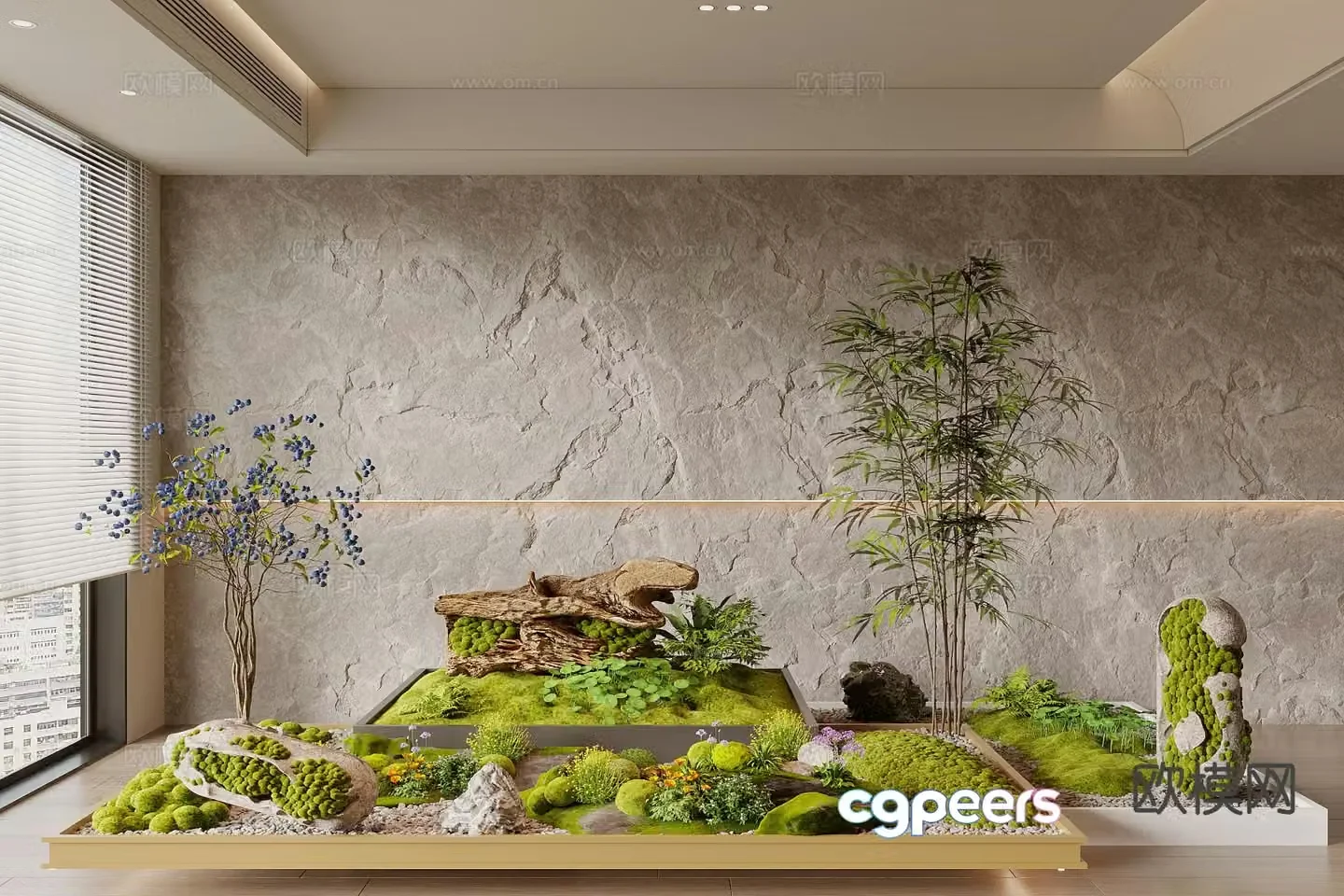 Landscape sketch plant landscaping 3D model