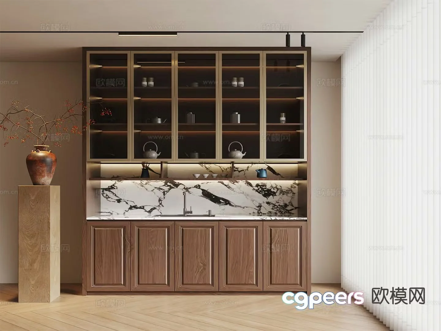 Chinese sideboard 3d model