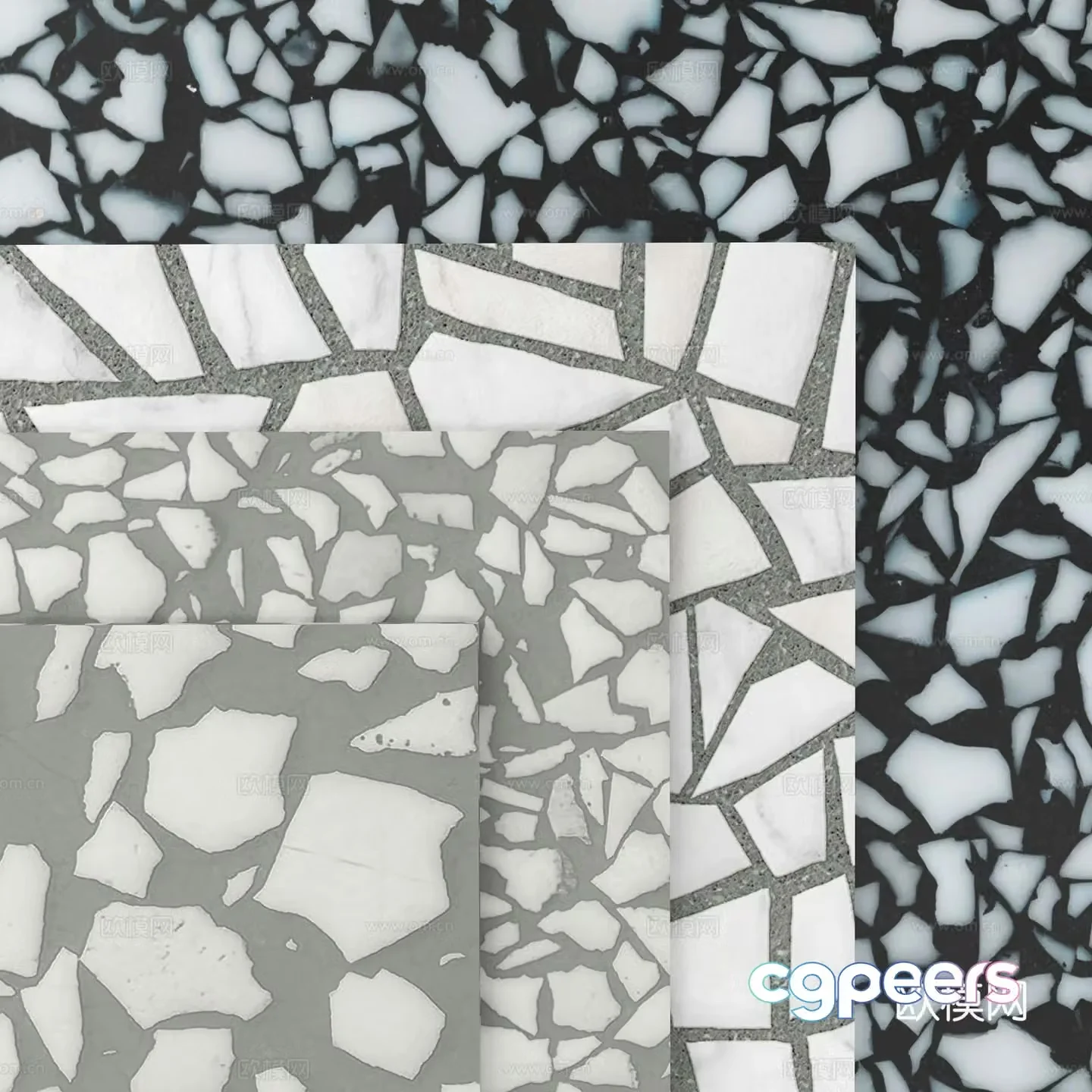 Terrazzo floor Terrazzo wall 3d model