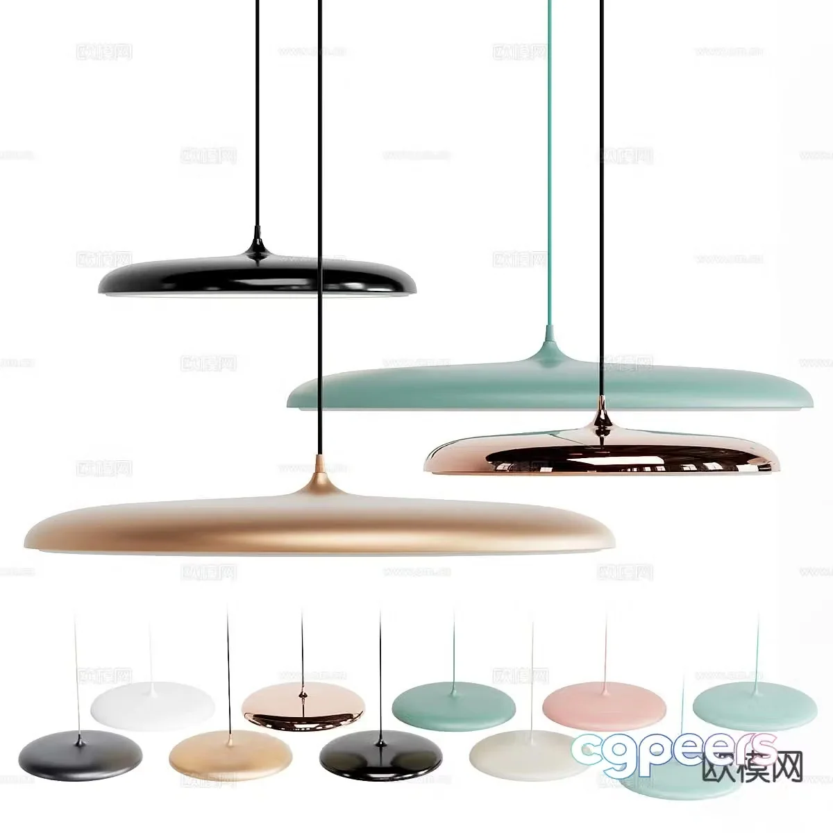 Modern ceiling lamp 3d model