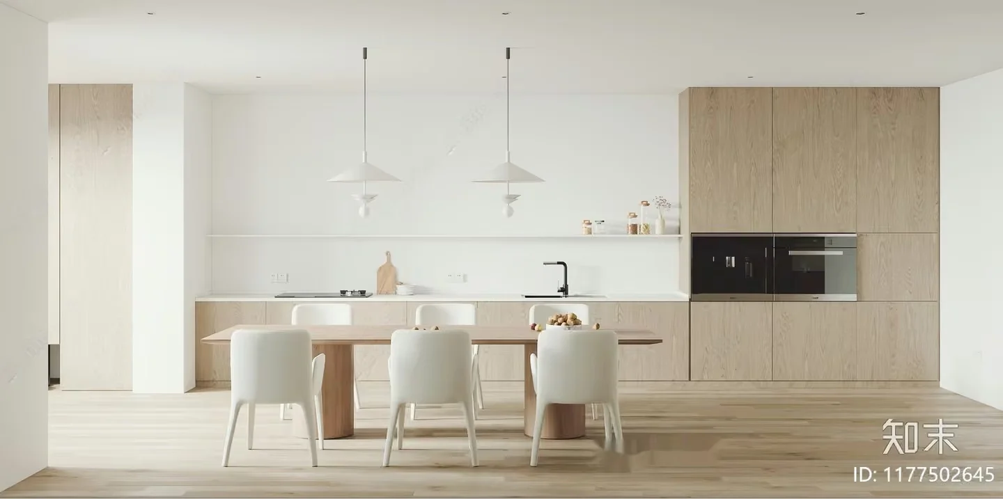 Modern Kitchen 3D Model – 7766 – VRAY Render