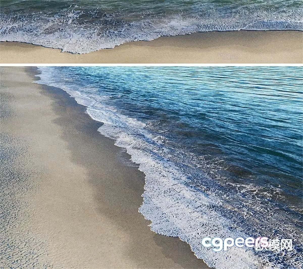 beach landscape beach 3d model