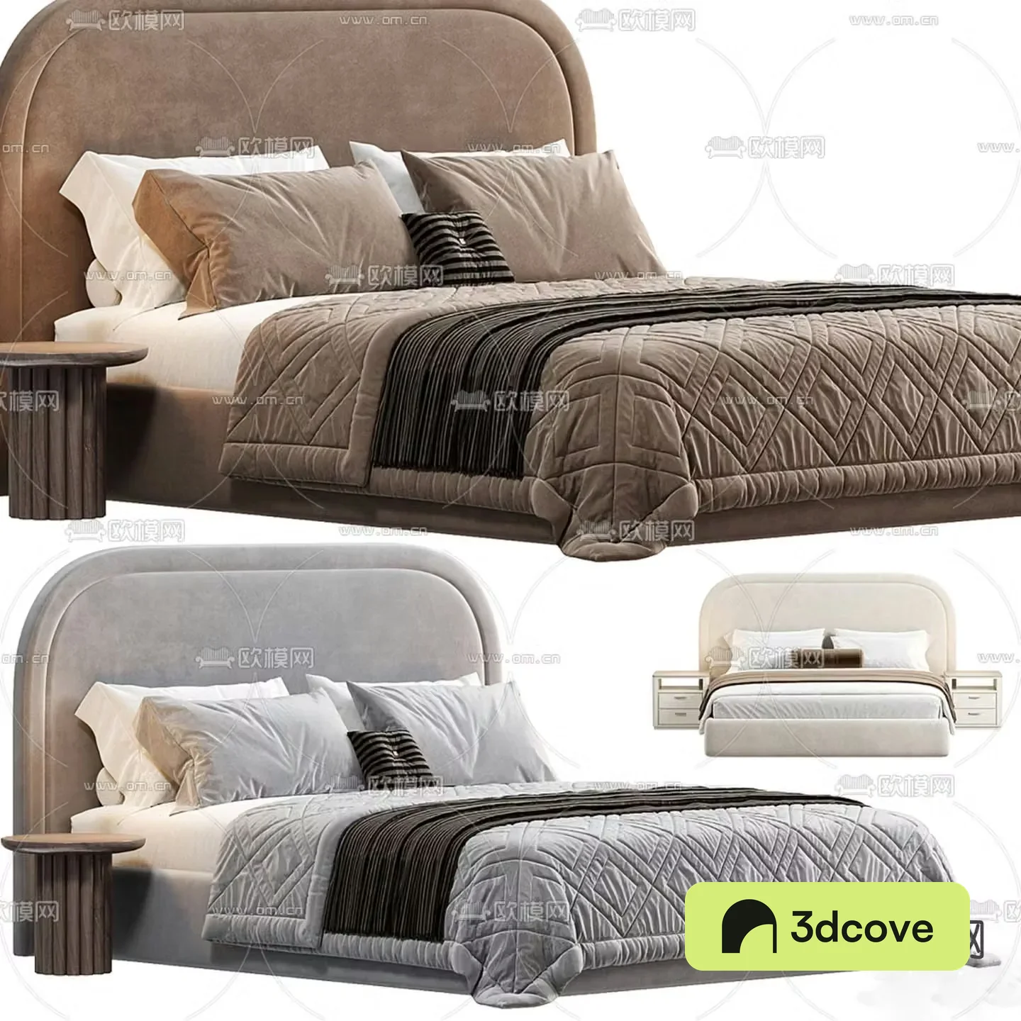 Modern double bed