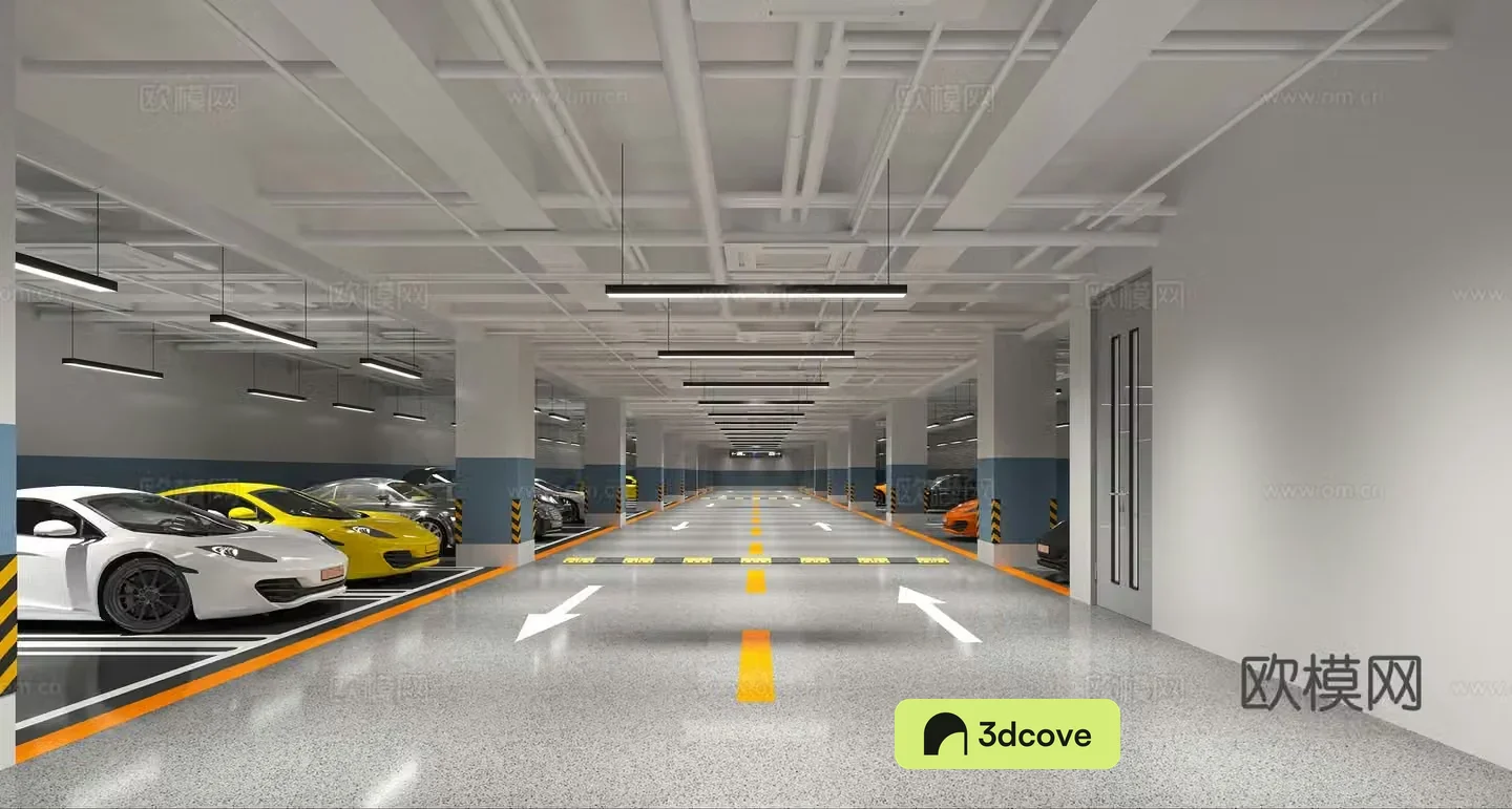 Modern underground garage