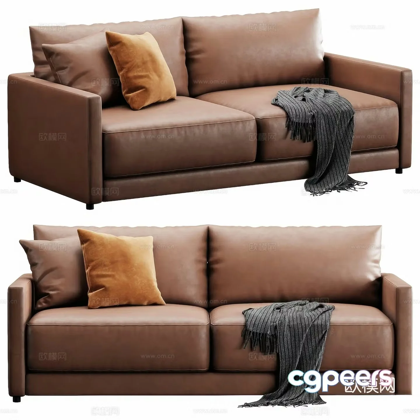 Modern love sofa 3d model