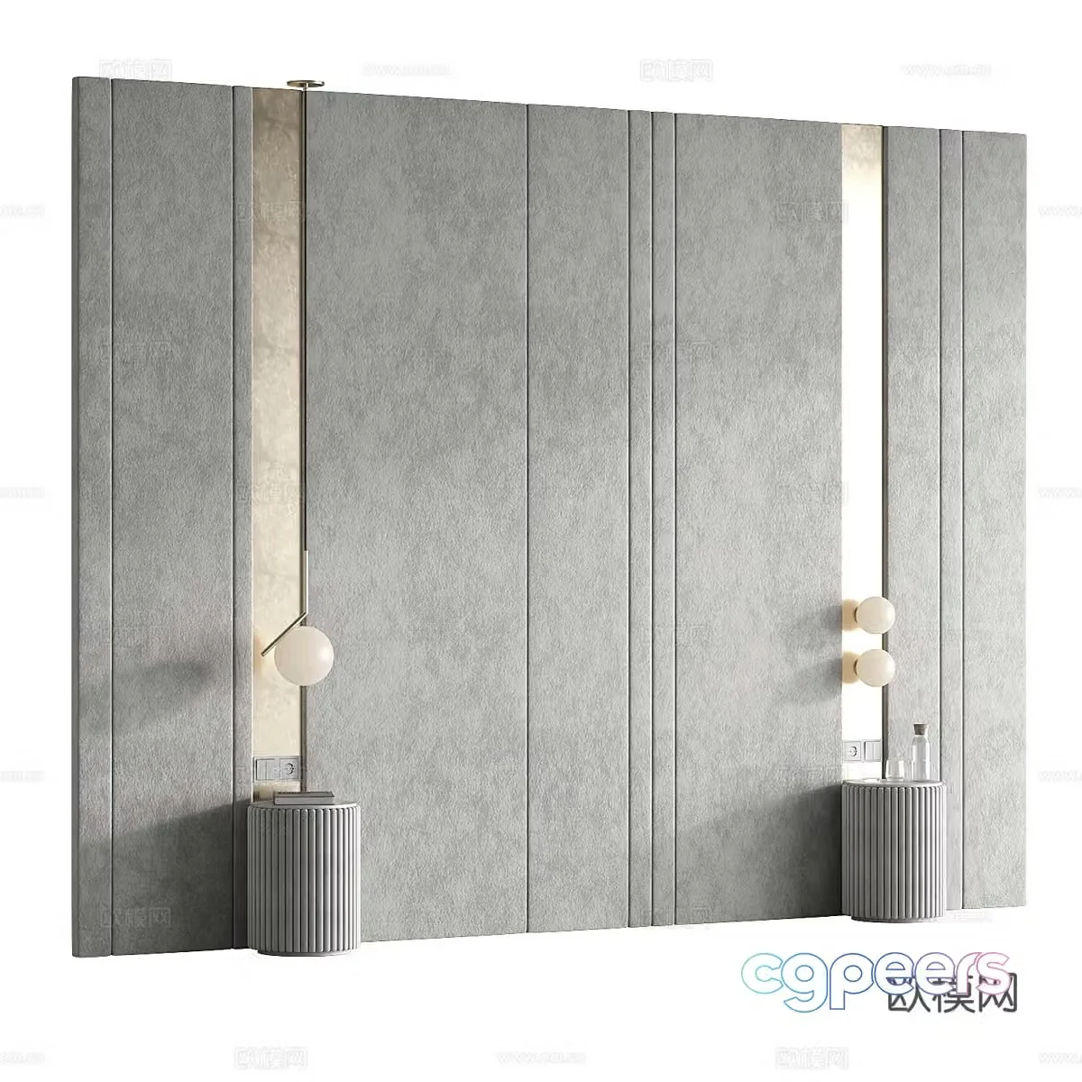 Sofa background wall 3d model