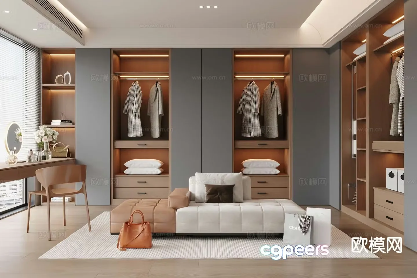 Italian cloakroom 3D model